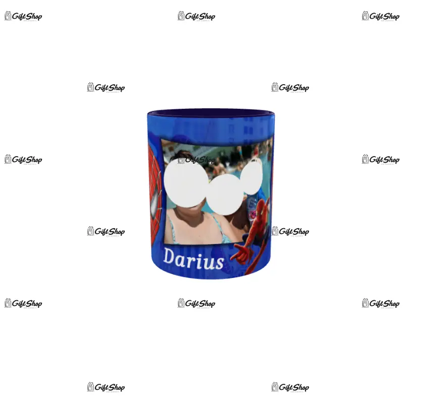 Spiderman, cana personalizata cu poza si text, 330ml, model 3368